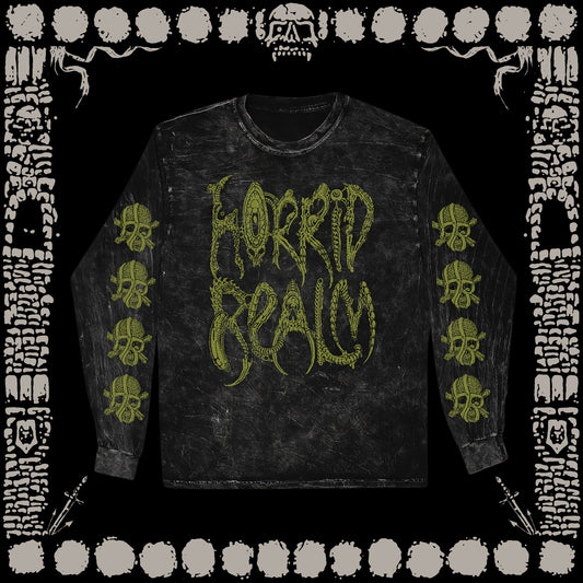 BIO LOGO LONG SLEEVE MINERAL WASH TEE