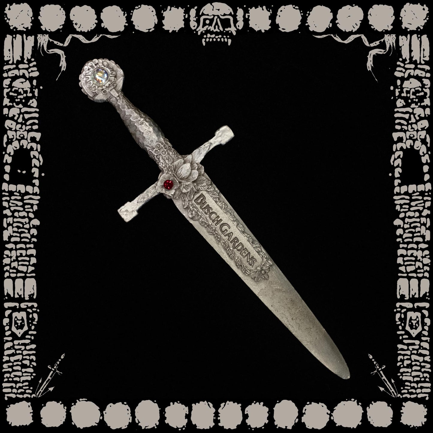 Vintage Pewter Busch Gardens Letter Opener
