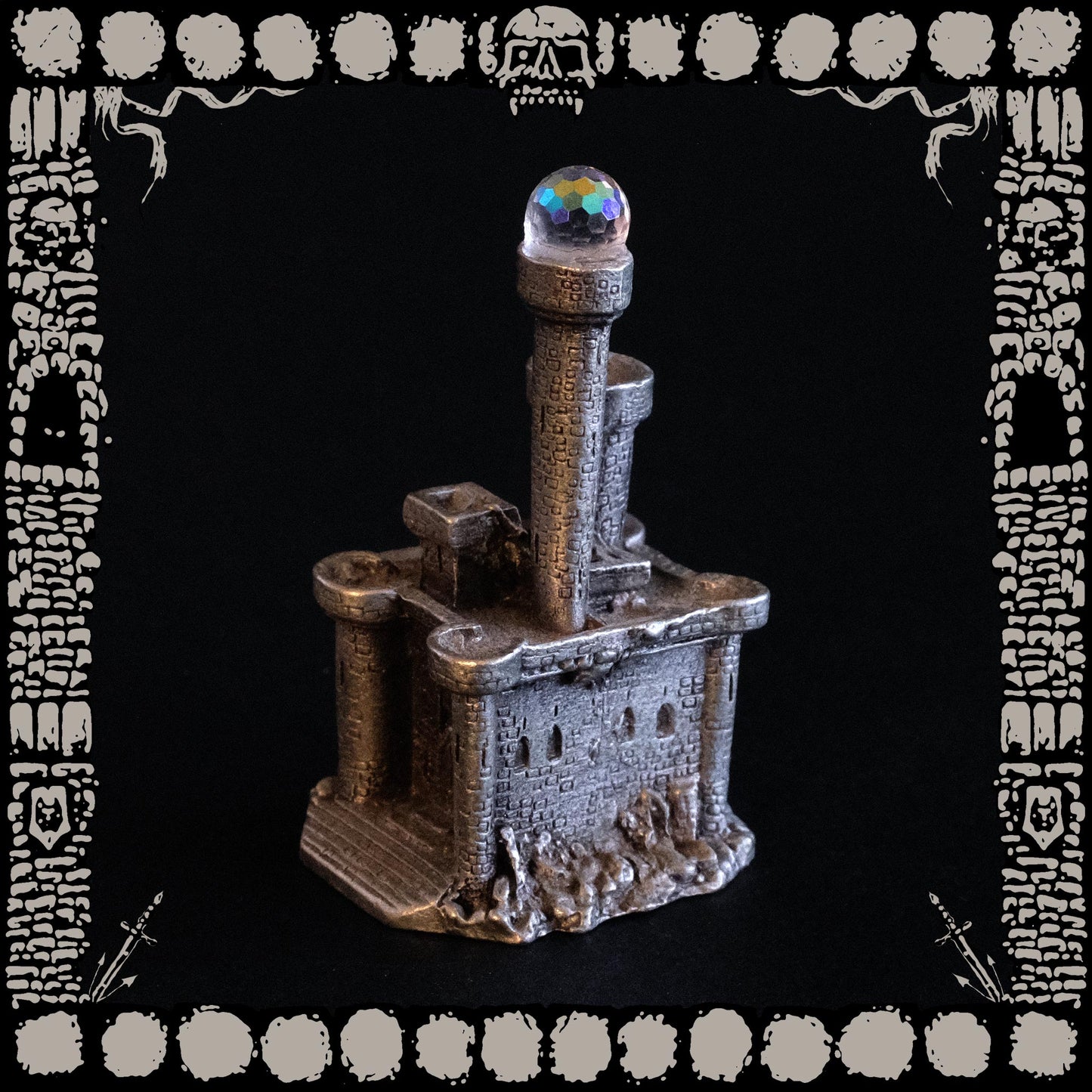Crystal Castle Pewter Figurine