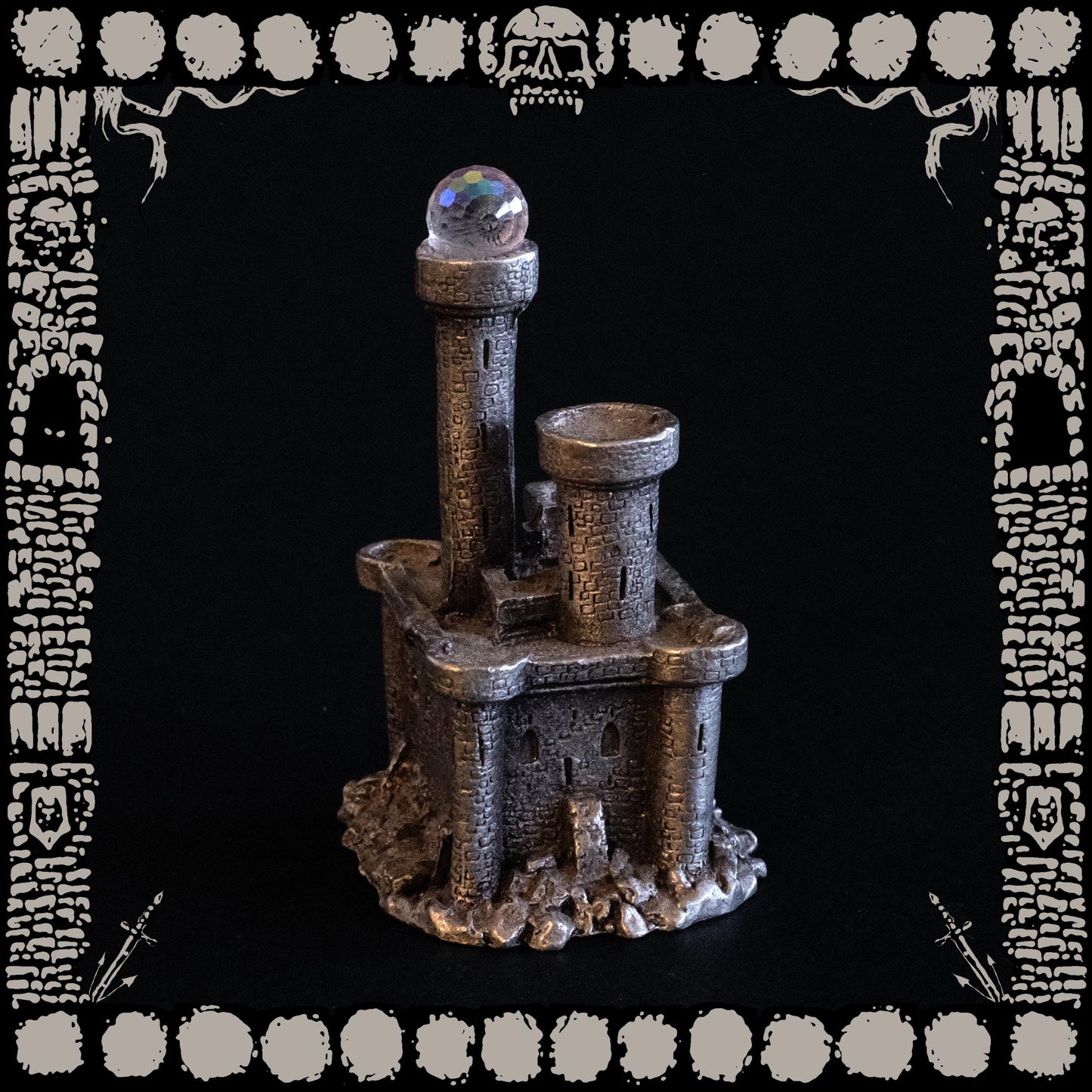 Crystal Castle Pewter Figurine