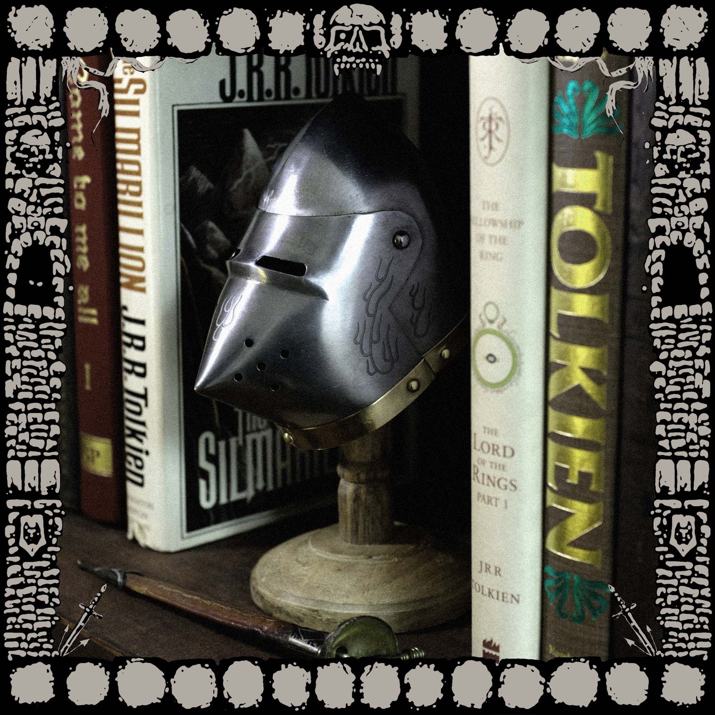 MINIATURE HELLHOUND BASCINET HELMET