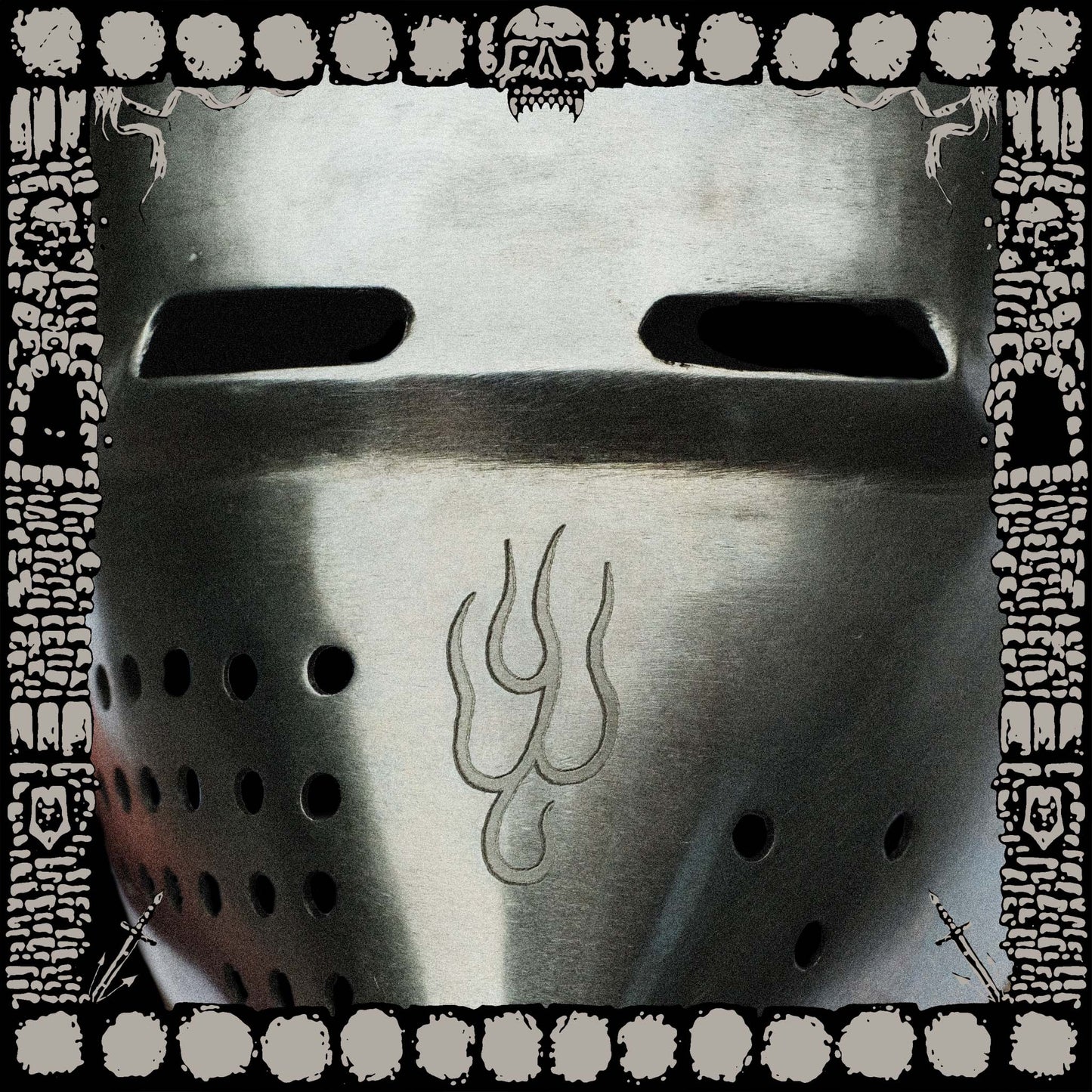 MINIATURE HELLHOUND BASCINET HELMET