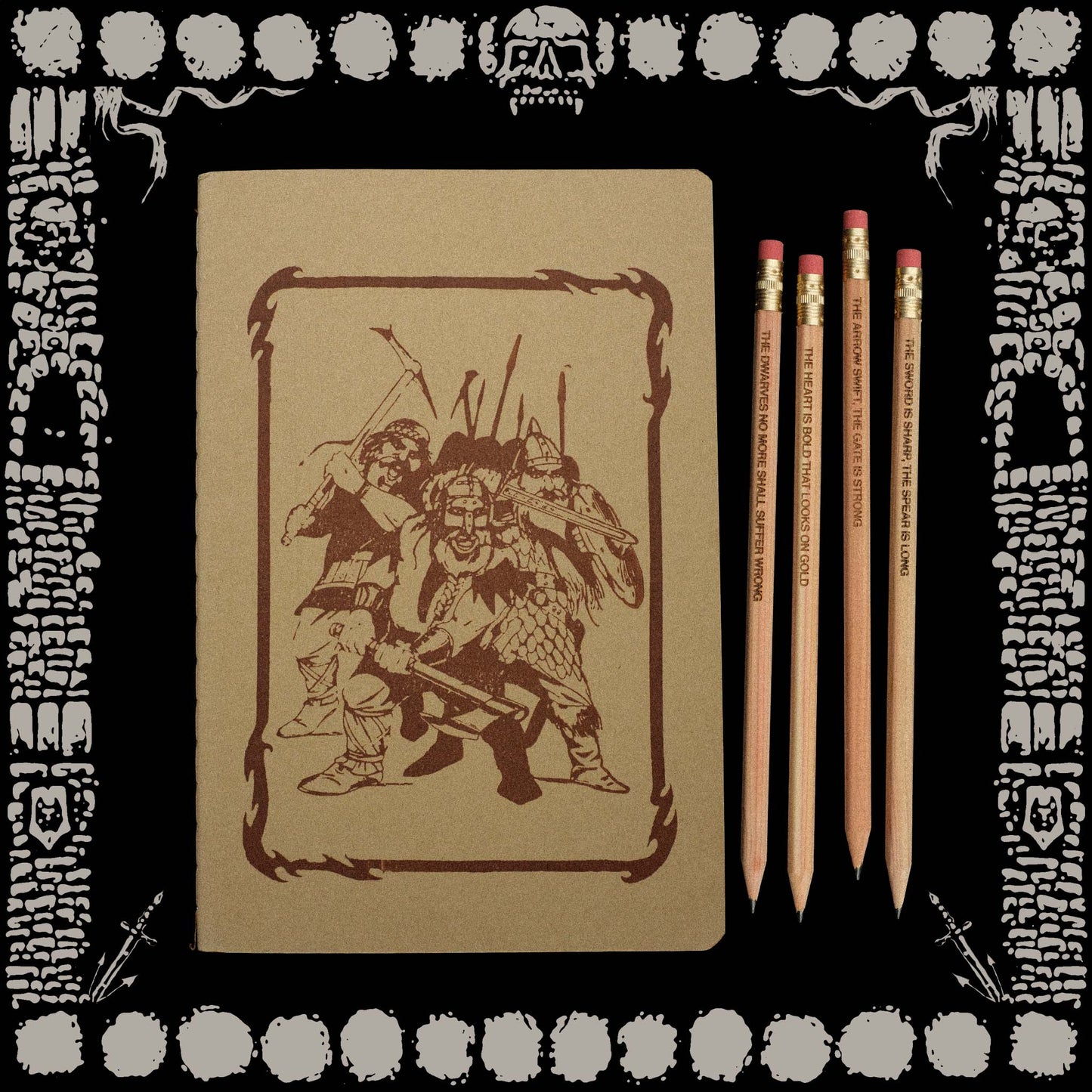 DWARVEN WARRIOR NOTEBOOK & PENCIL SET