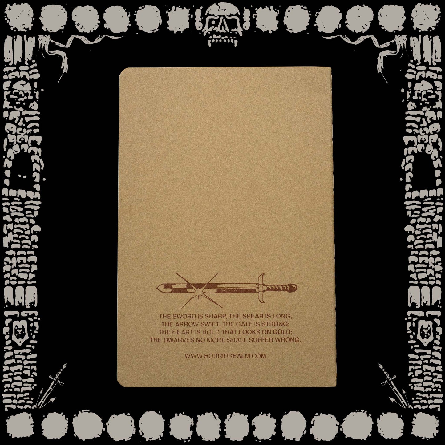 DWARVEN WARRIOR NOTEBOOK & PENCIL SET