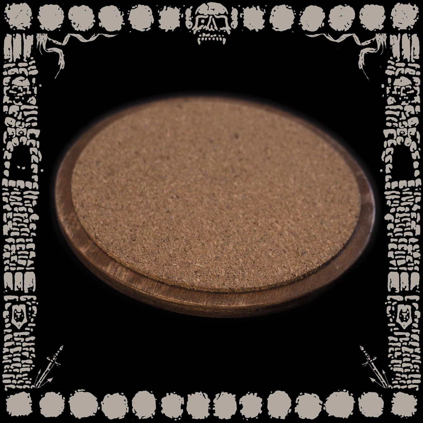 DEATH ORB - HANDMADE BURNED WOOD COASTER