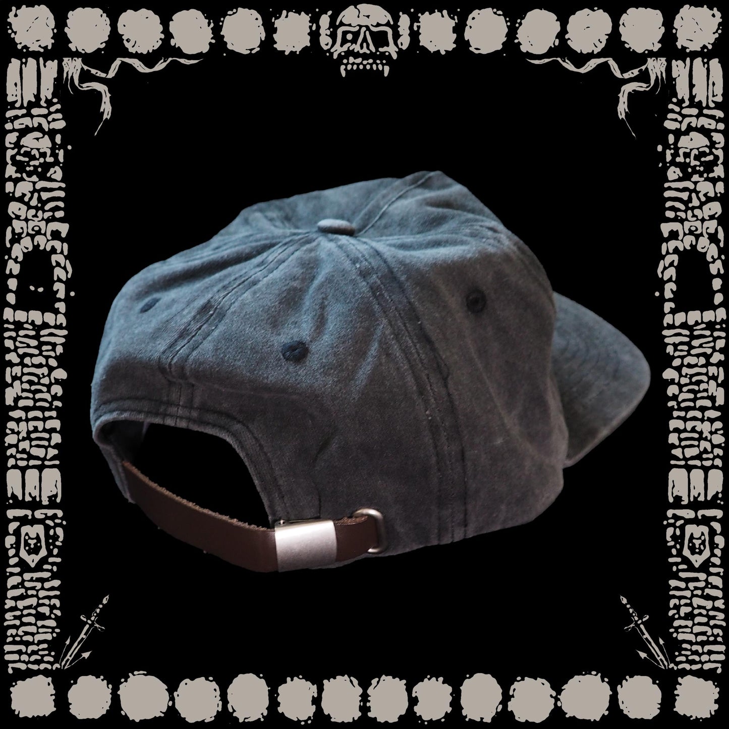 Manuscript Distressed Strapback Hat