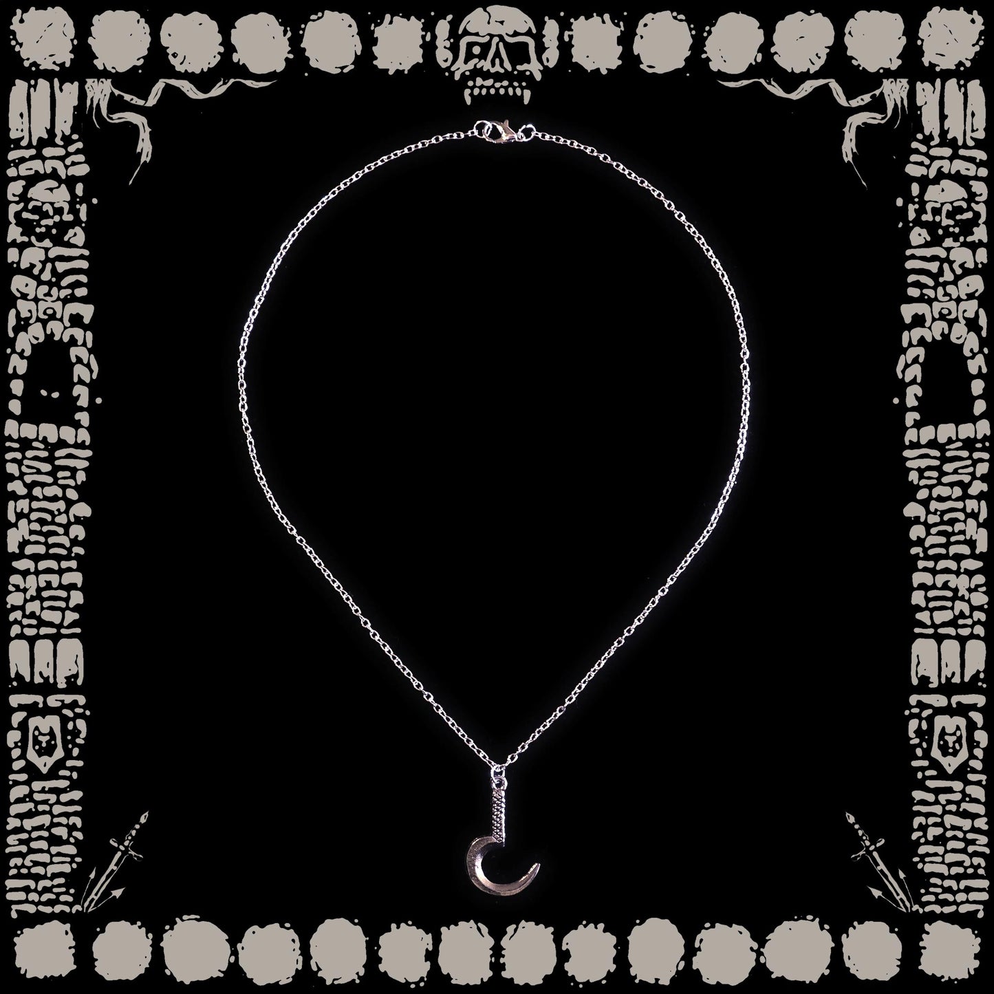 Vintage Sickle Necklace