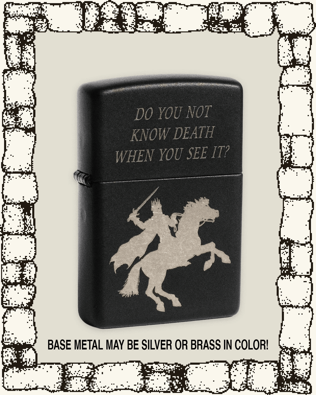 “WITCH KING” ENGRAVED ZIPPO LIGHTER