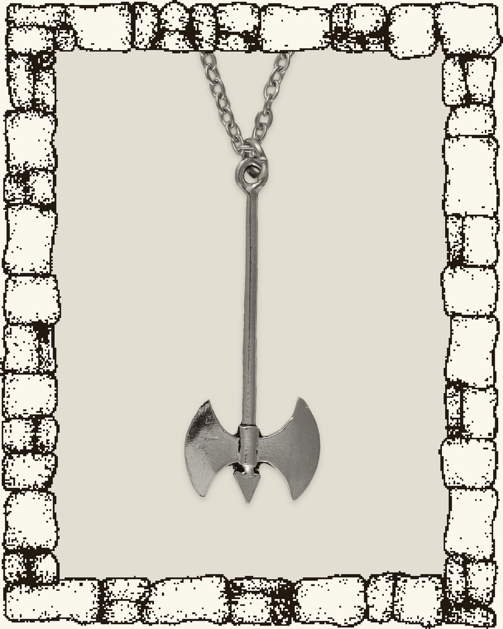 Vintage Battle Axe Necklace