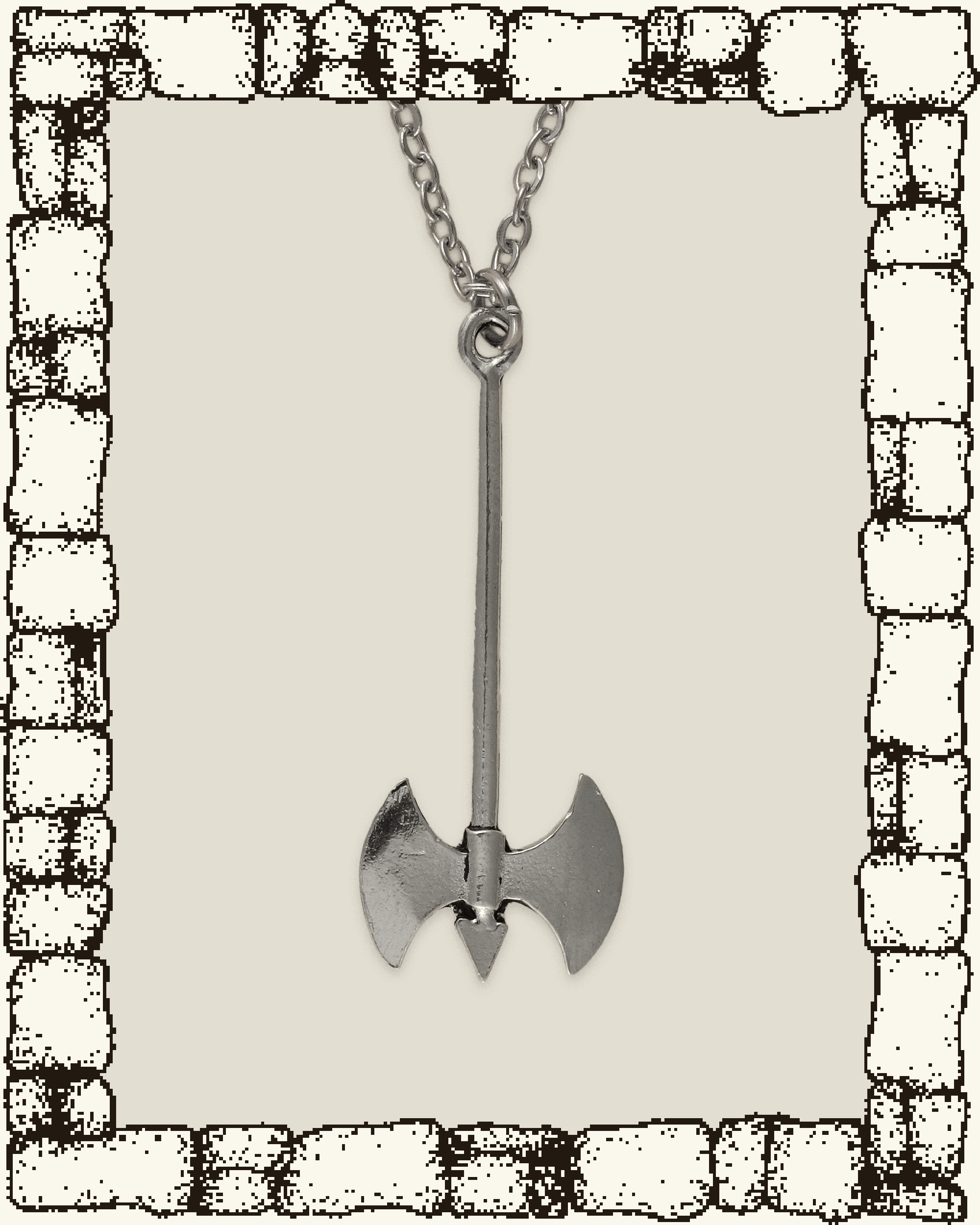 Vintage Battle Axe Necklace