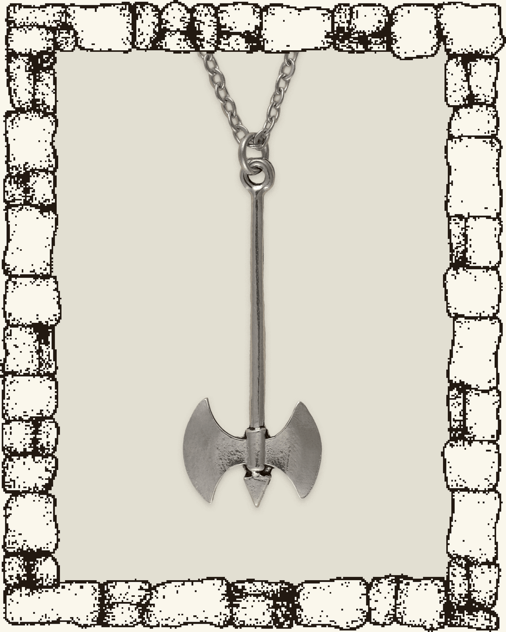 Vintage Battle Axe Necklace