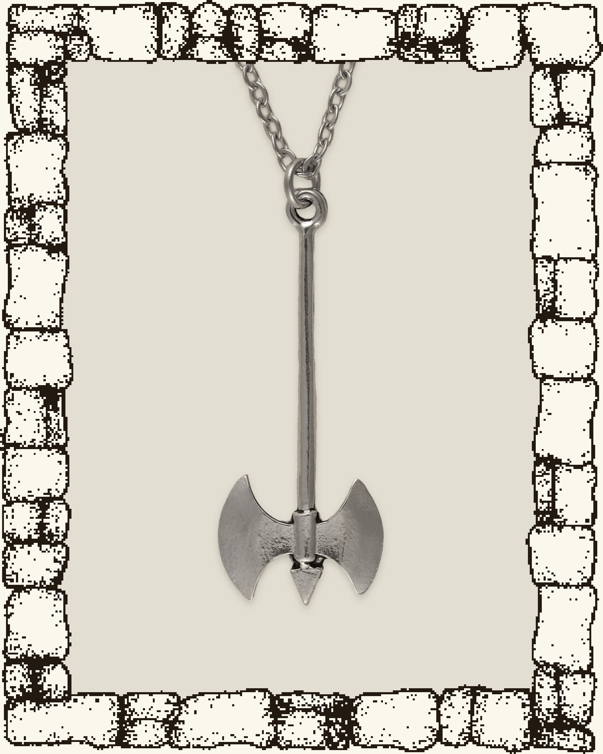 Vintage Battle Axe Necklace