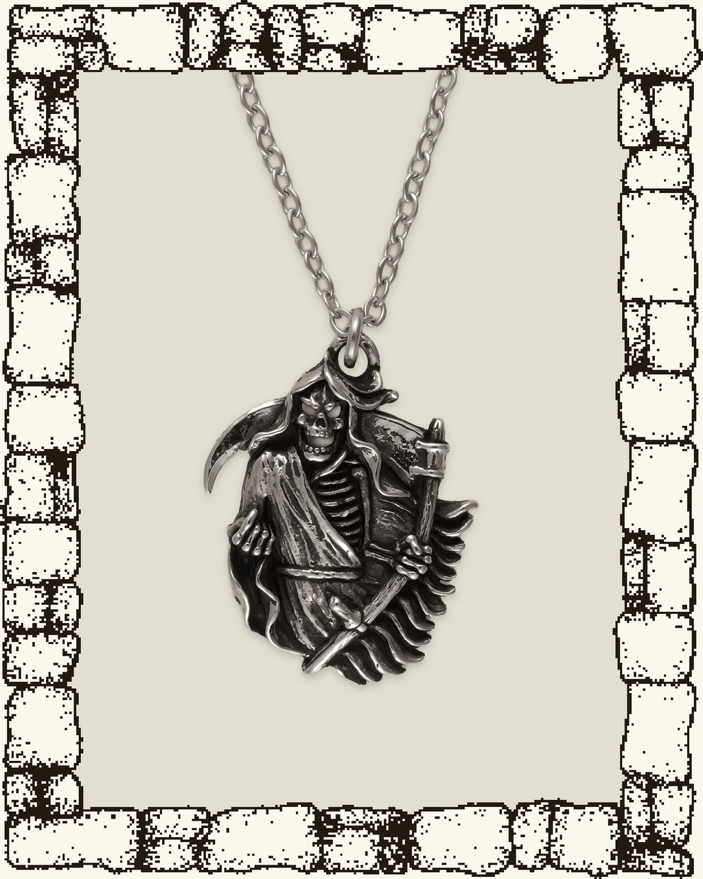 Vintage Reaper Necklace