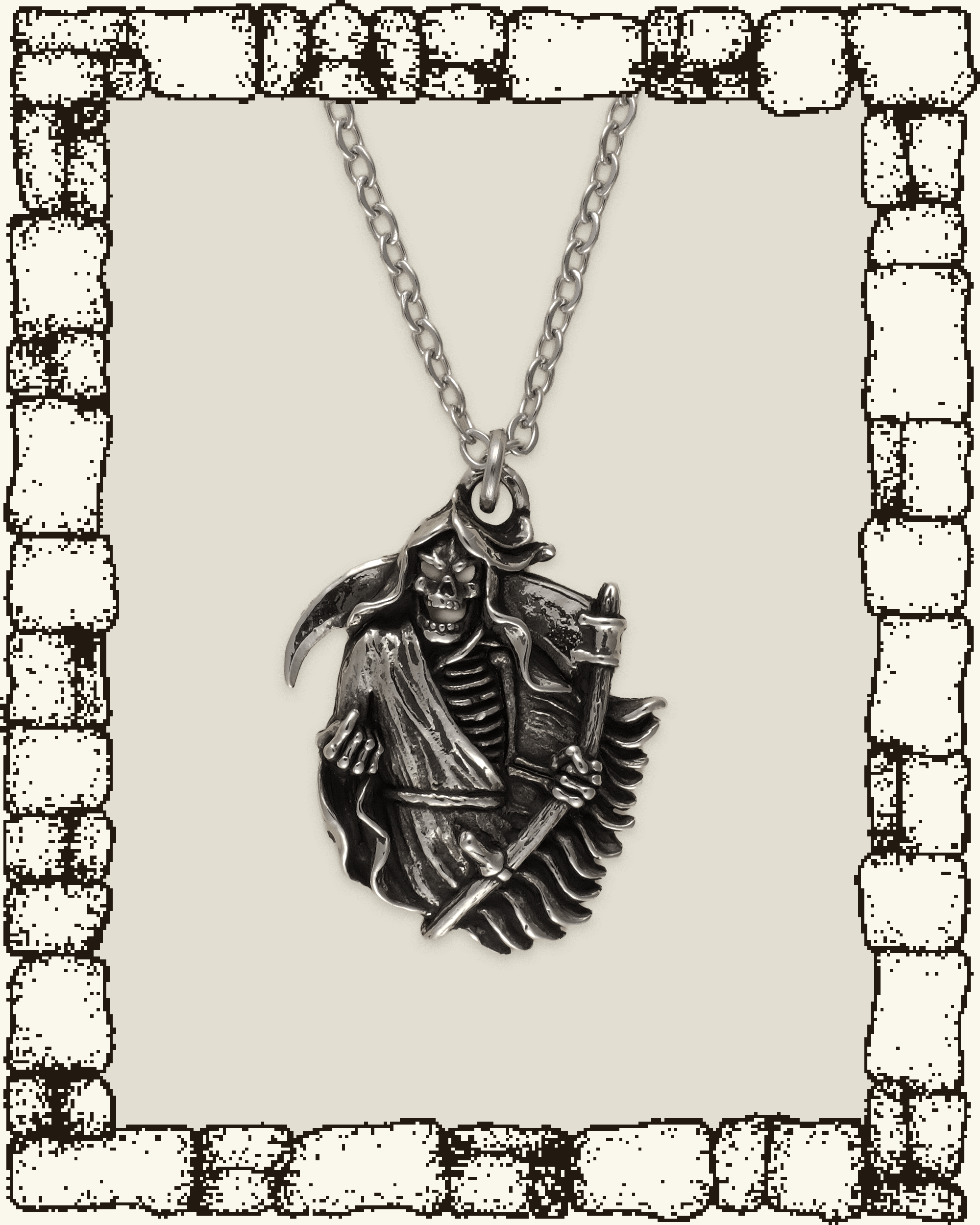 Vintage Reaper Necklace