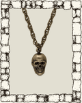 Brass Skull Necklace