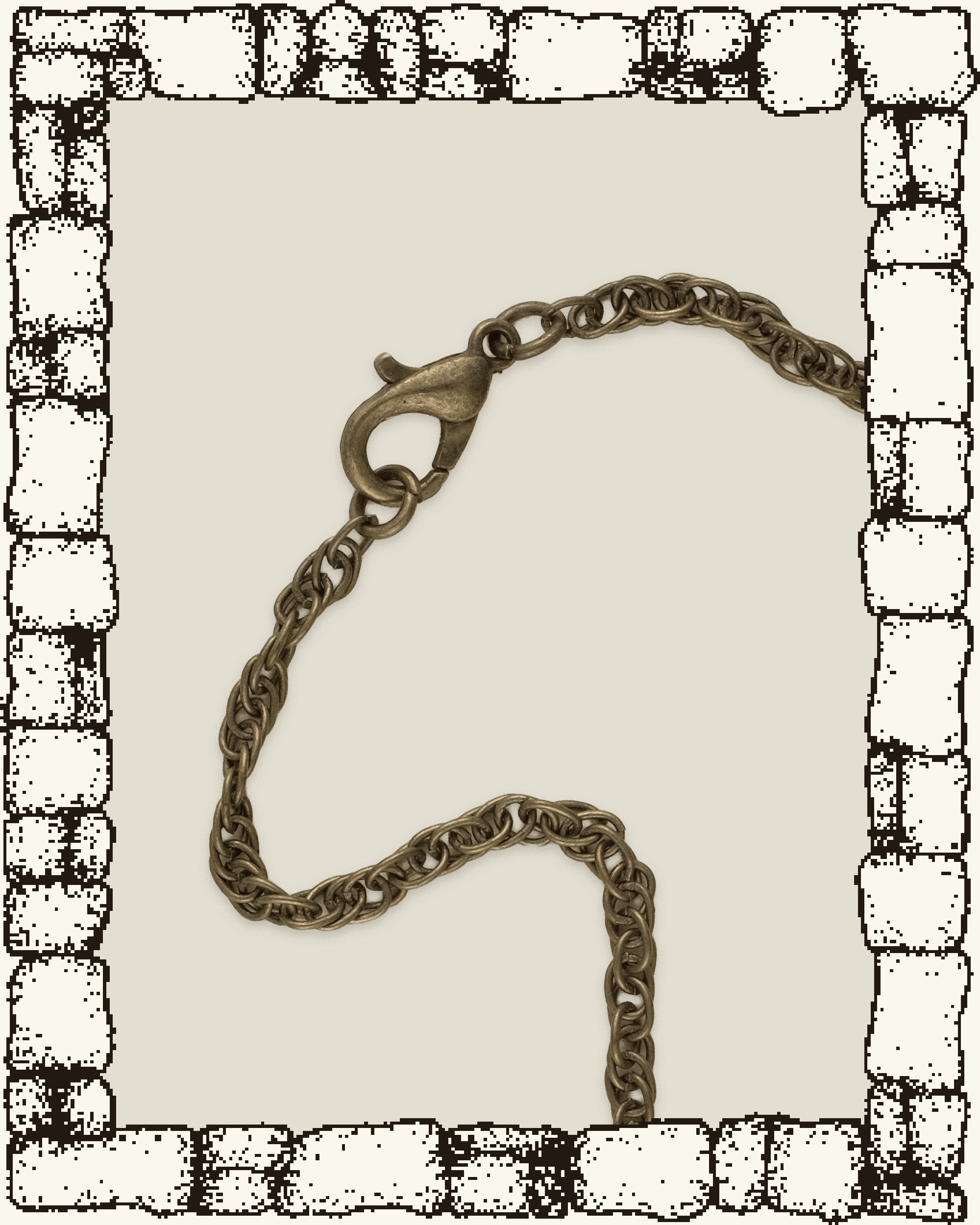 Brass Skull Necklace