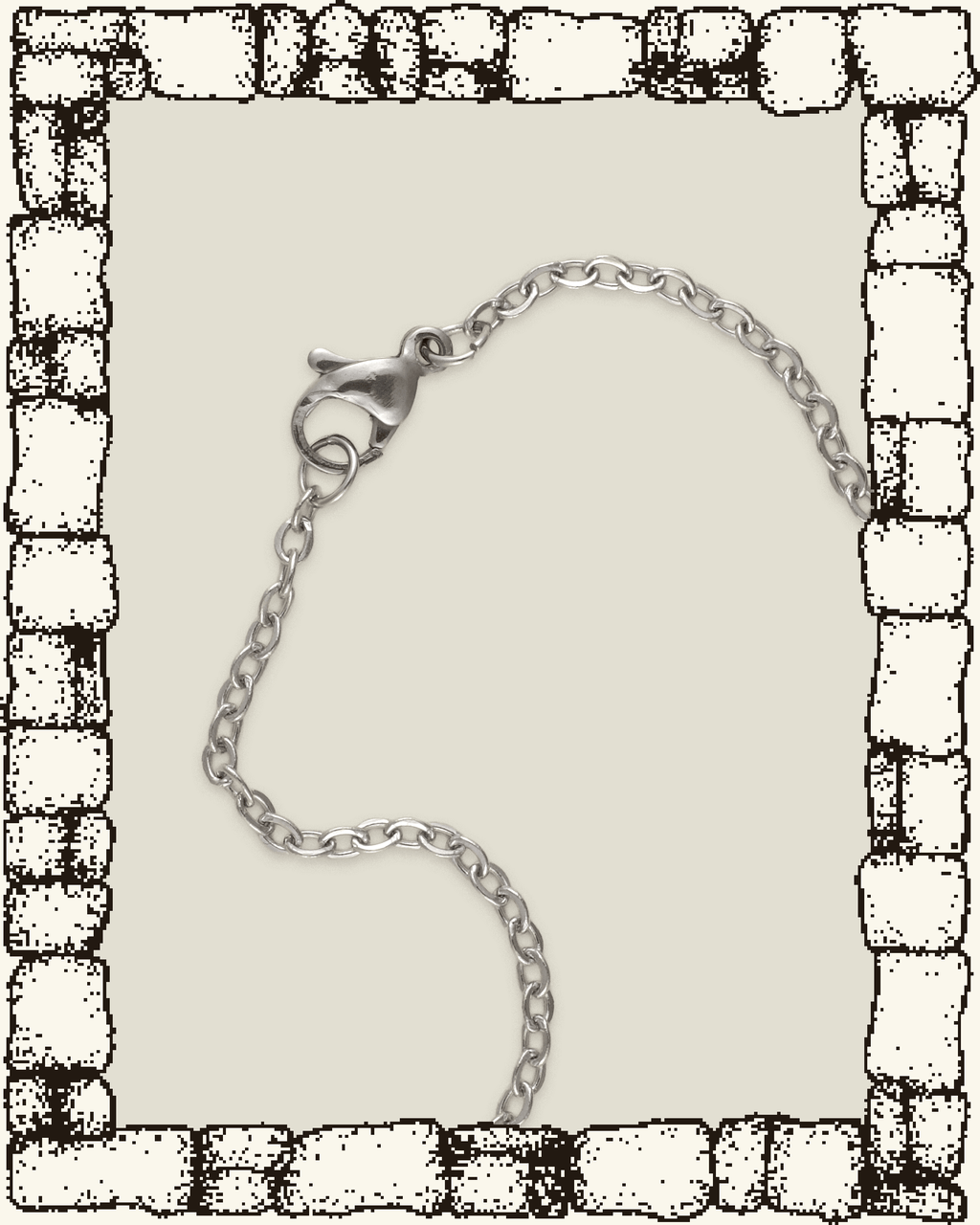 Vintage Small Spikey Skull Necklace