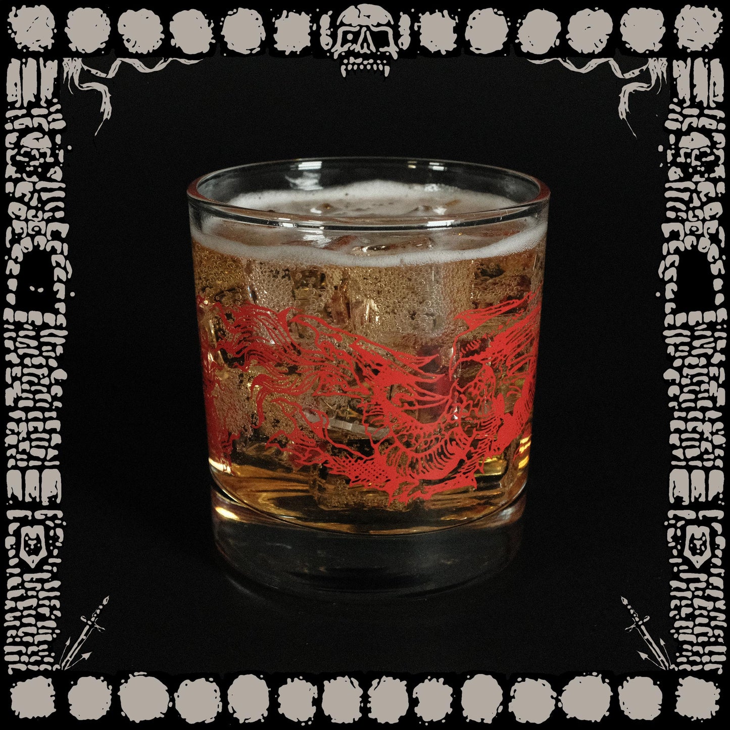 Blazing Siege Scented Cocktail Glass Candle