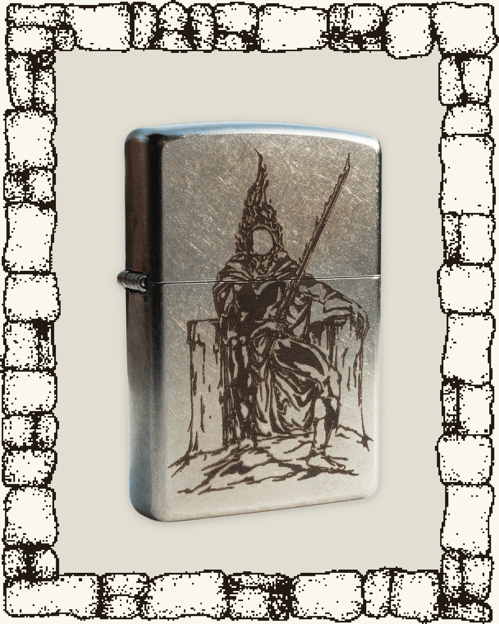 “DARK LORD” ENGRAVED ZIPPO LIGHTER