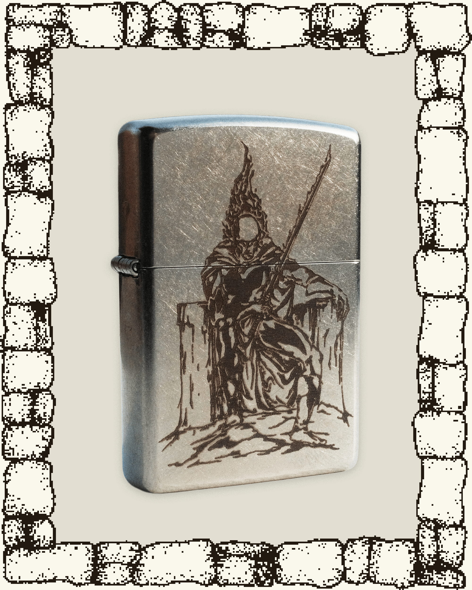 “DARK LORD” ENGRAVED ZIPPO LIGHTER