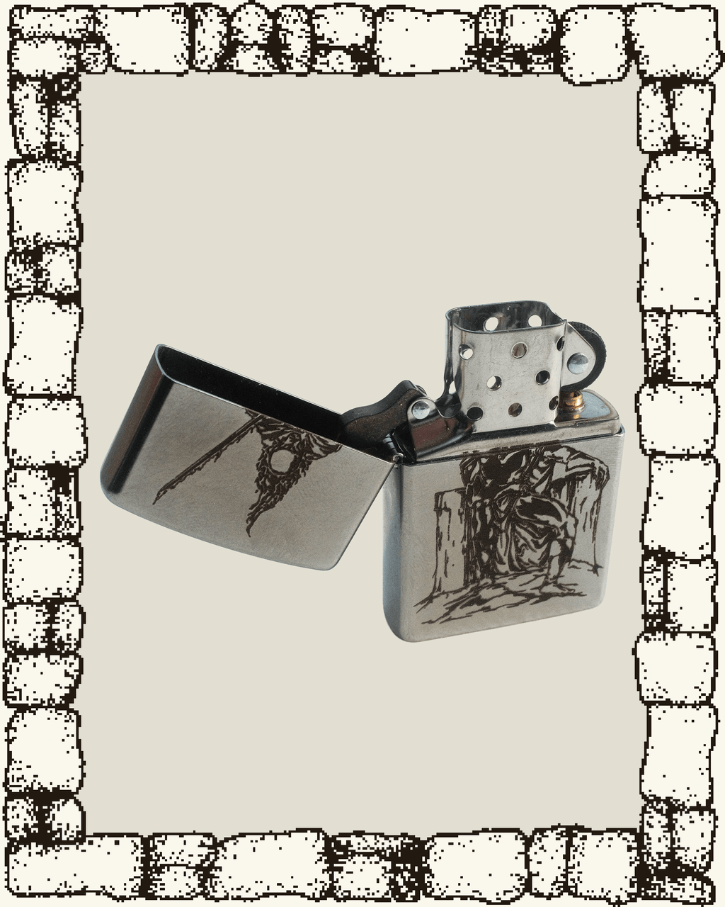“DARK LORD” ENGRAVED ZIPPO LIGHTER