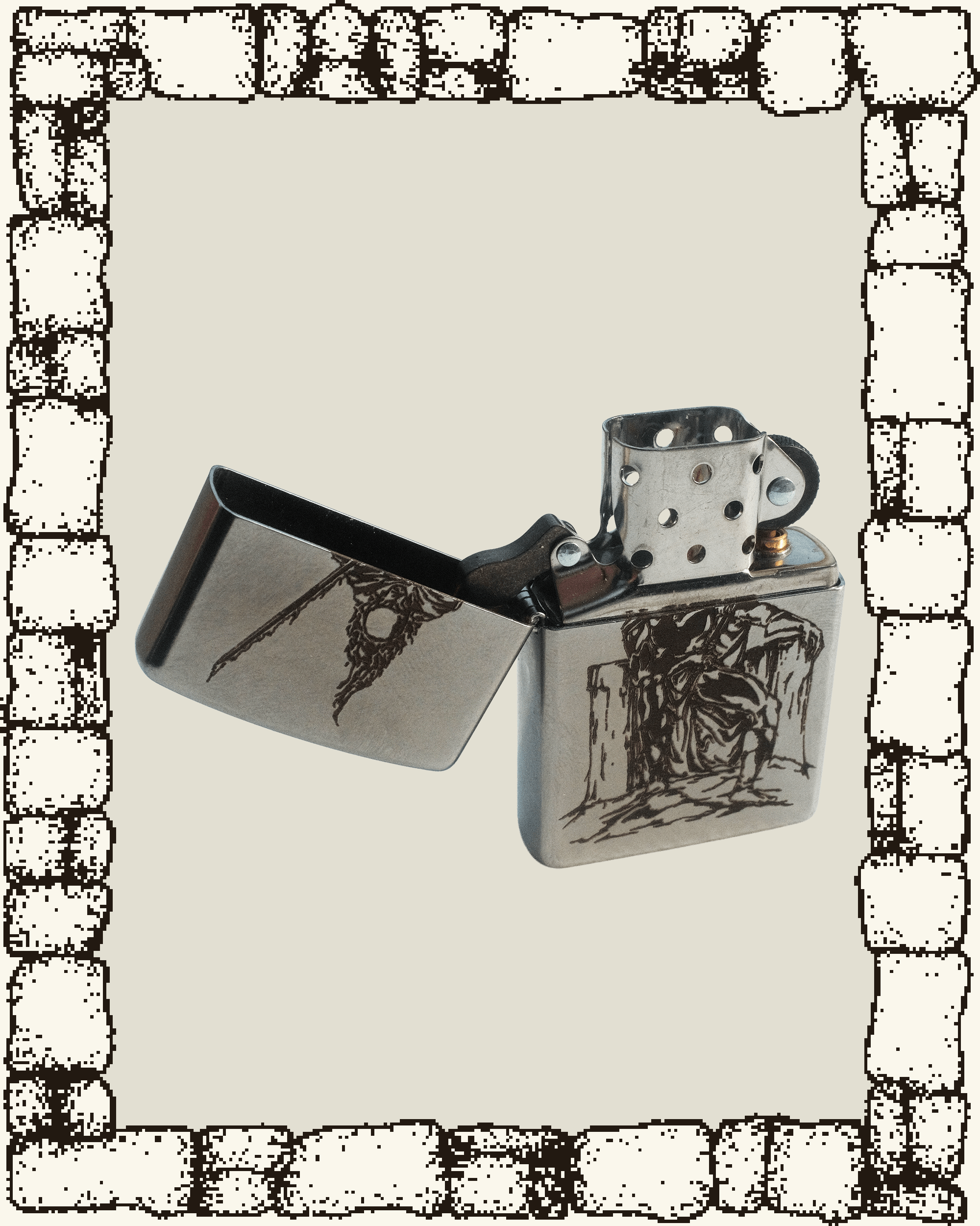 “DARK LORD” ENGRAVED ZIPPO LIGHTER