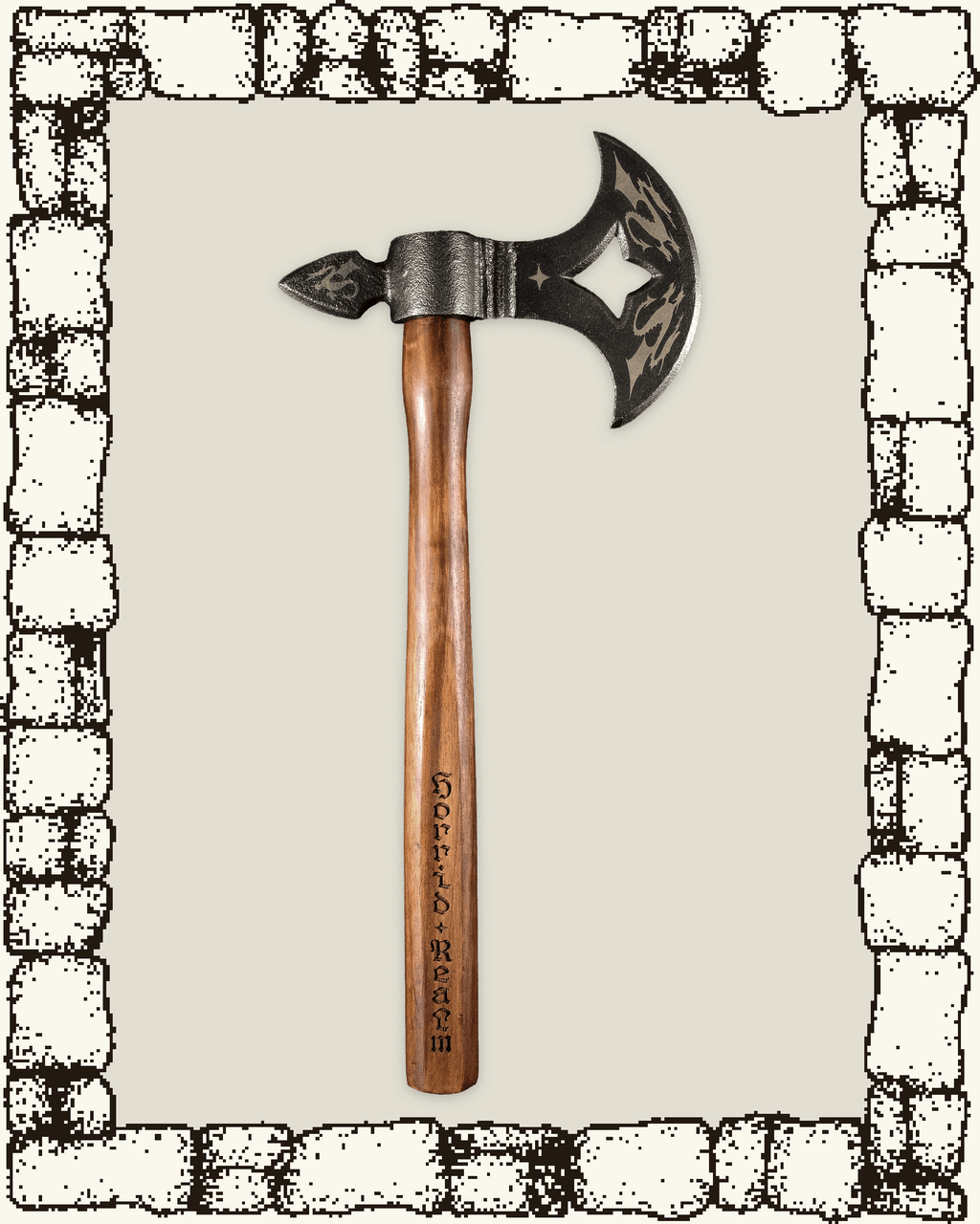"DRAGONSTAR" Engraved Hand Axe