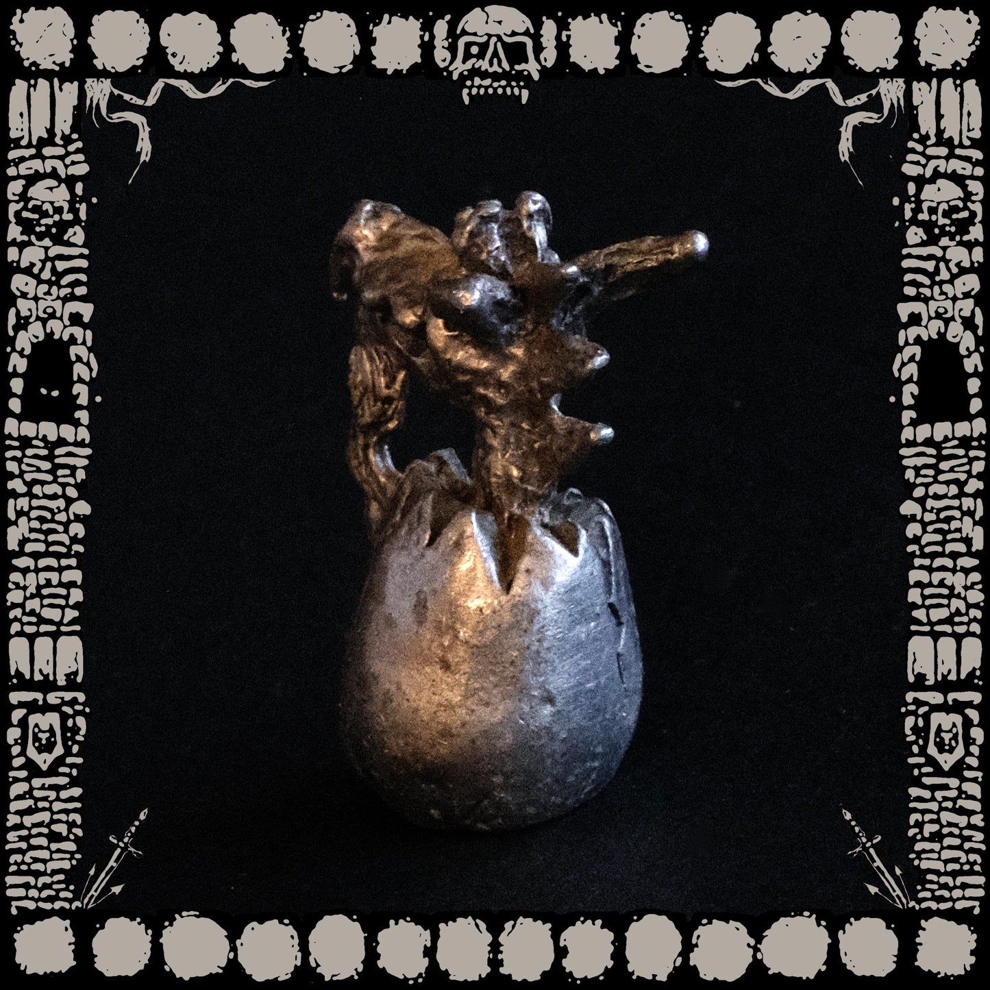 Dragon Egg Pewter Figurine