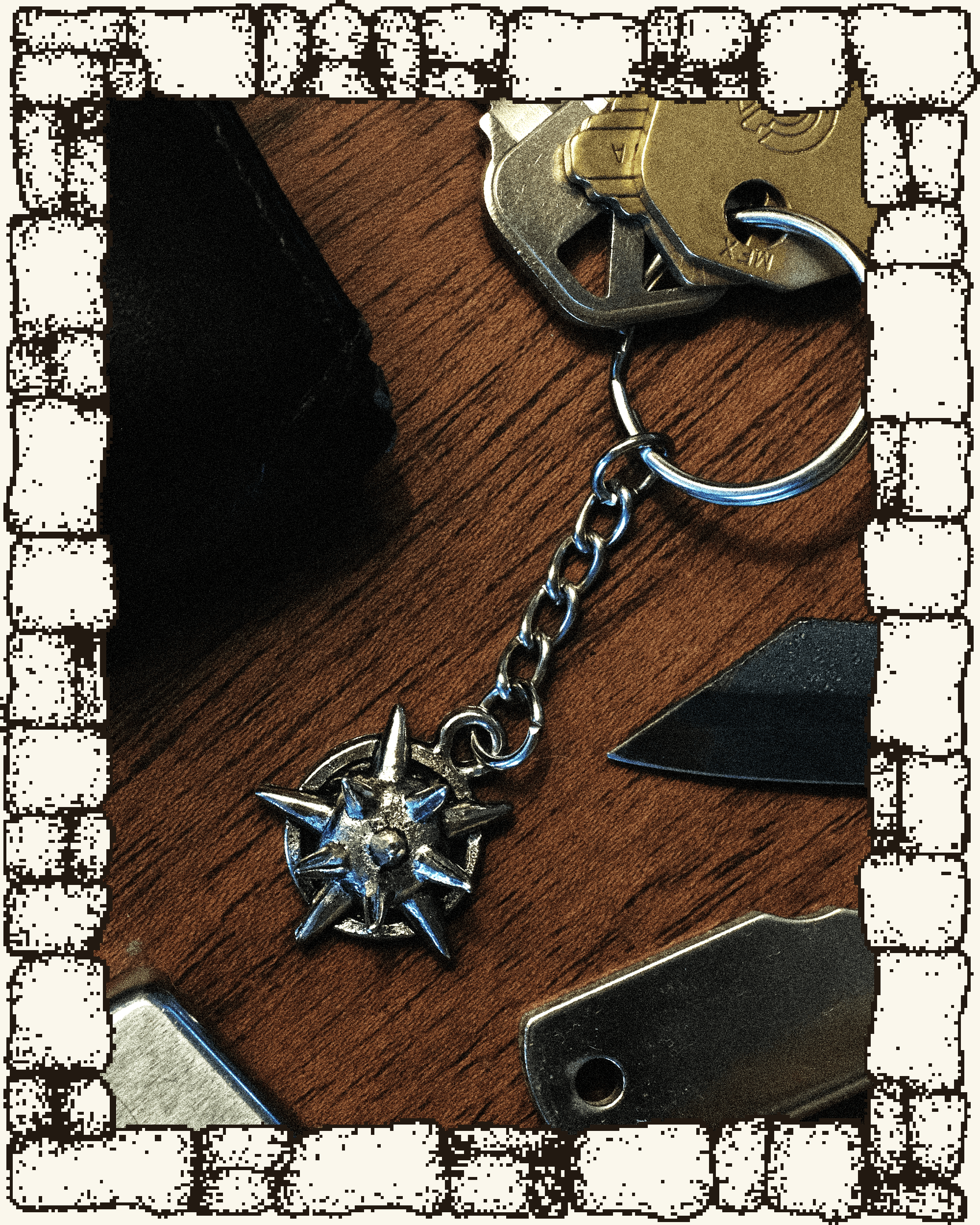 Vintage Flail Keychain
