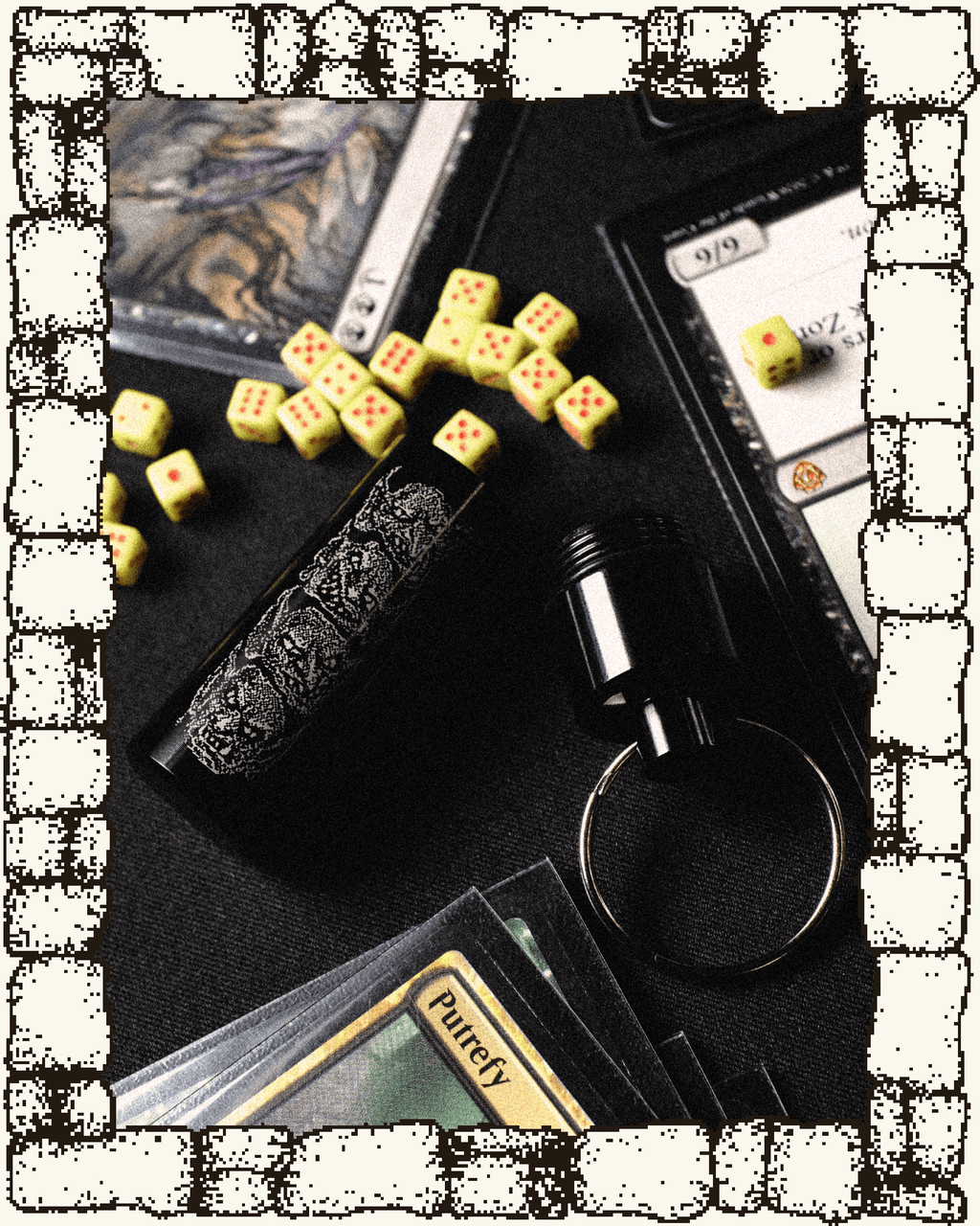 "GOBLIN STACK" Mini Dice Counters + Keychain Canister