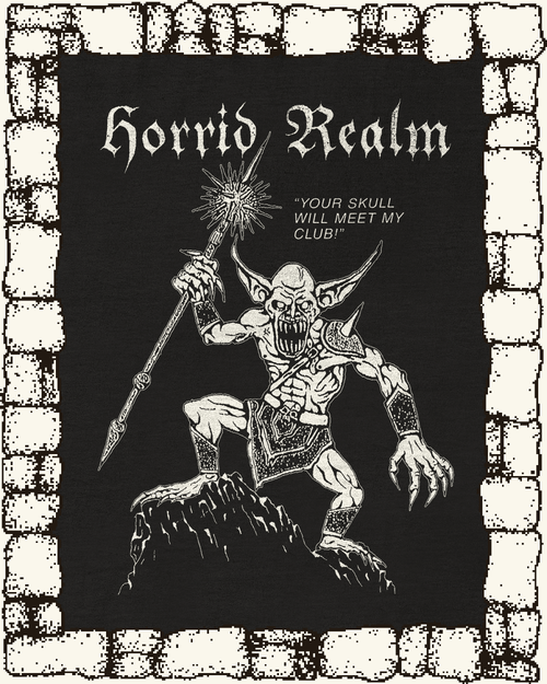 "GOBLIN SKULLBREAKER" HEAVYWEIGHT BLACK TEE