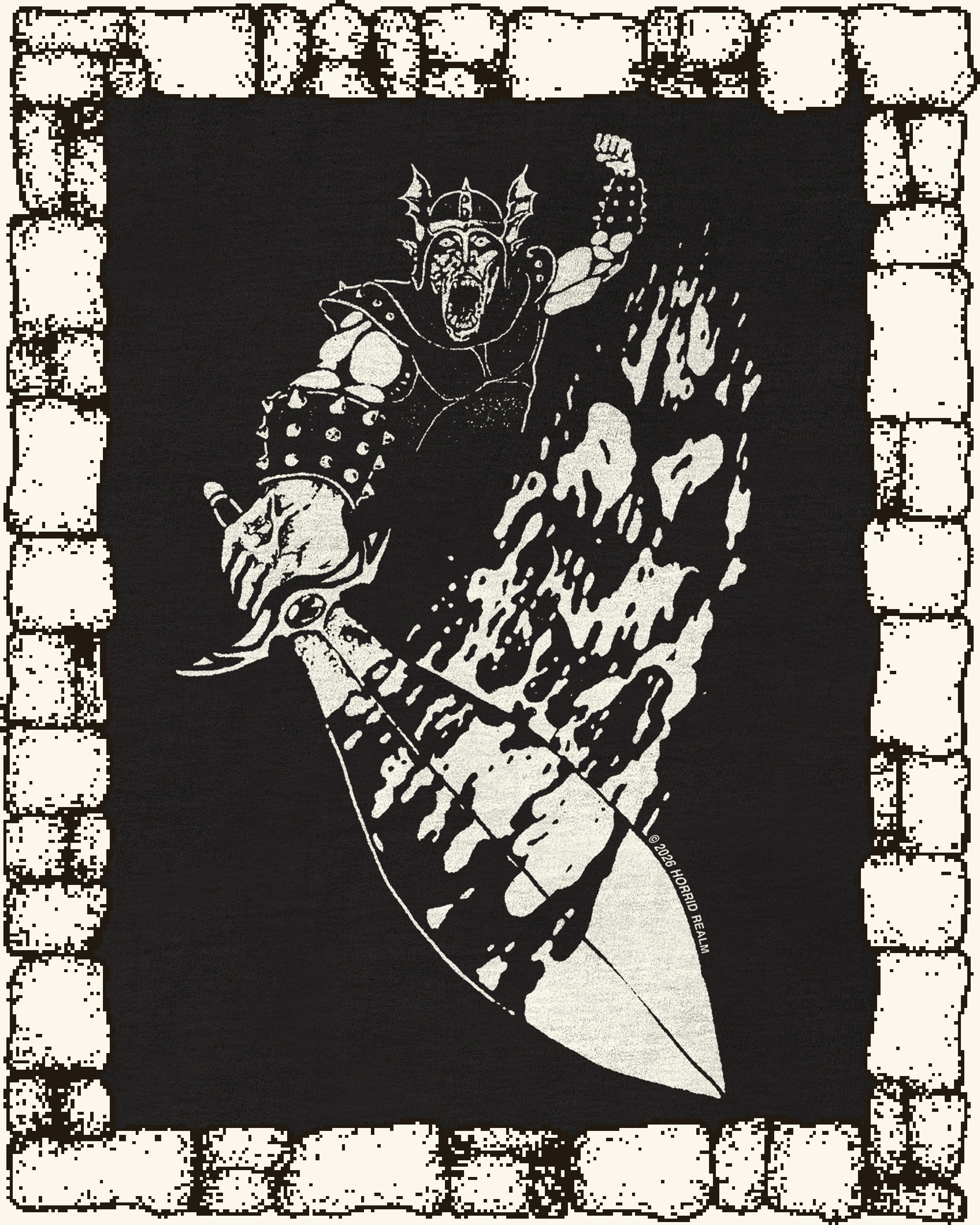 "GOBLIN BLADE" HEAVYWEIGHT BLACK TEE