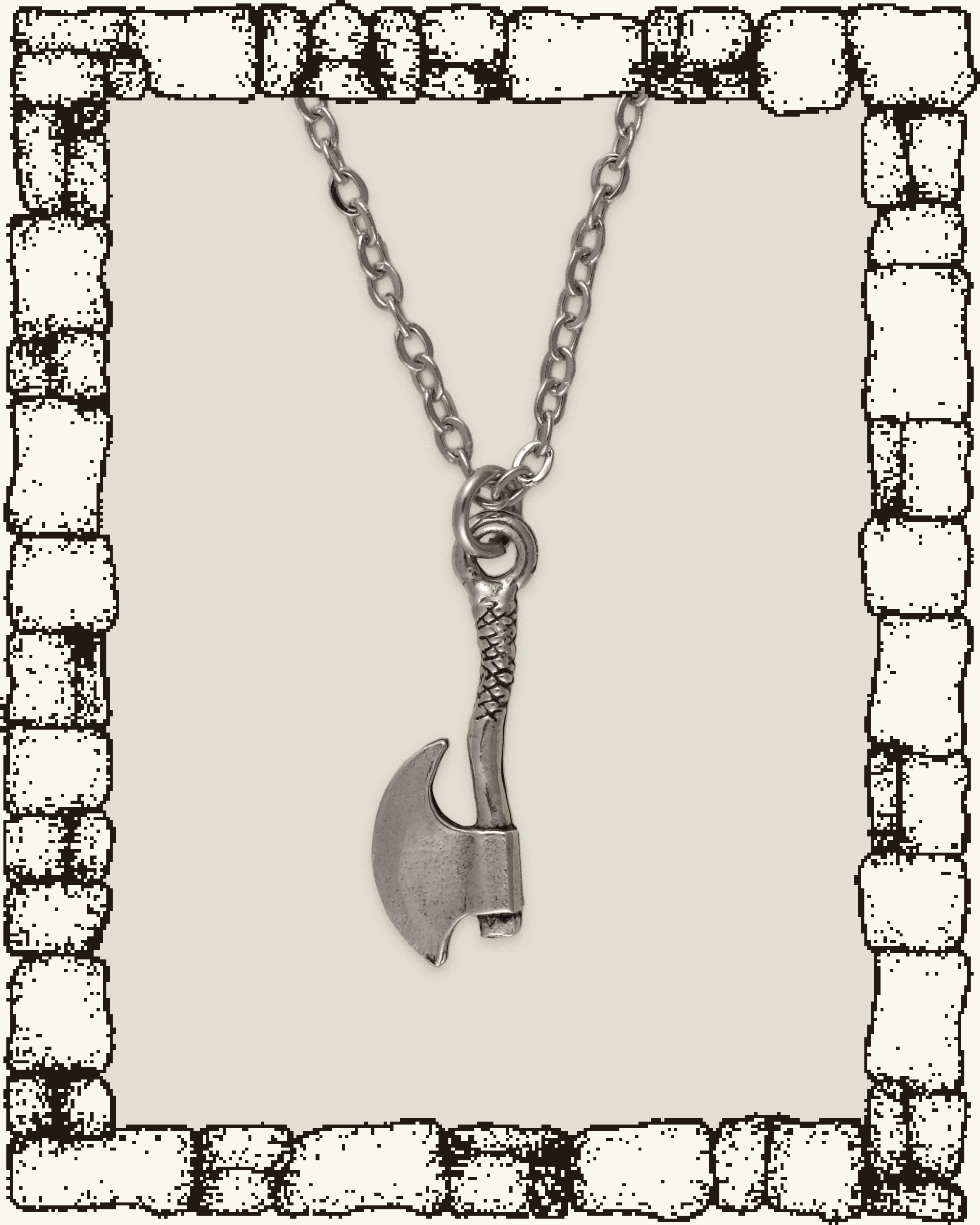 Vintage Hatchet Necklace