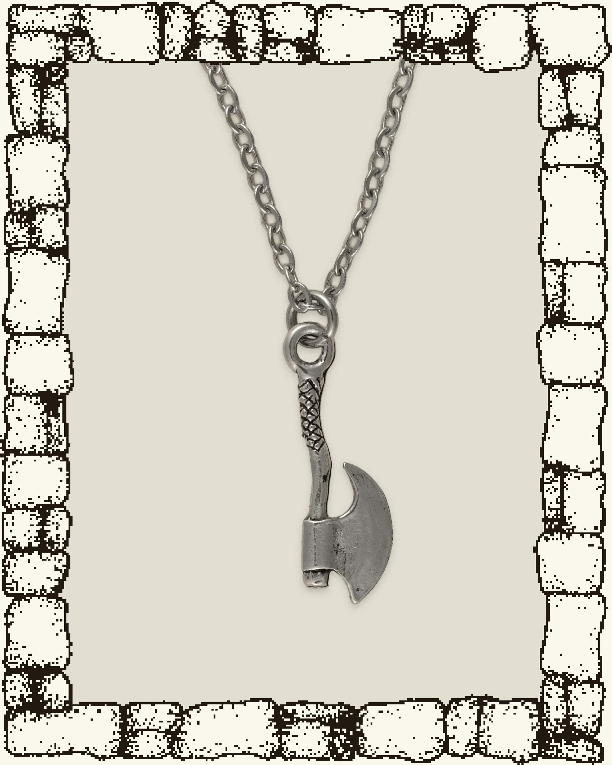 Vintage Hatchet Necklace