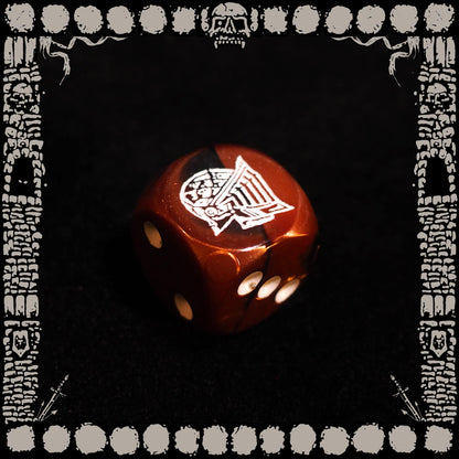 "COPPER KNIGHT" 5 DICE SET & POUCH