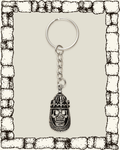 Vintage Knight Skull Keychain