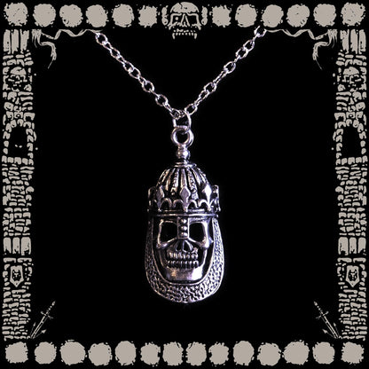 Vintage Knight Skull Necklace