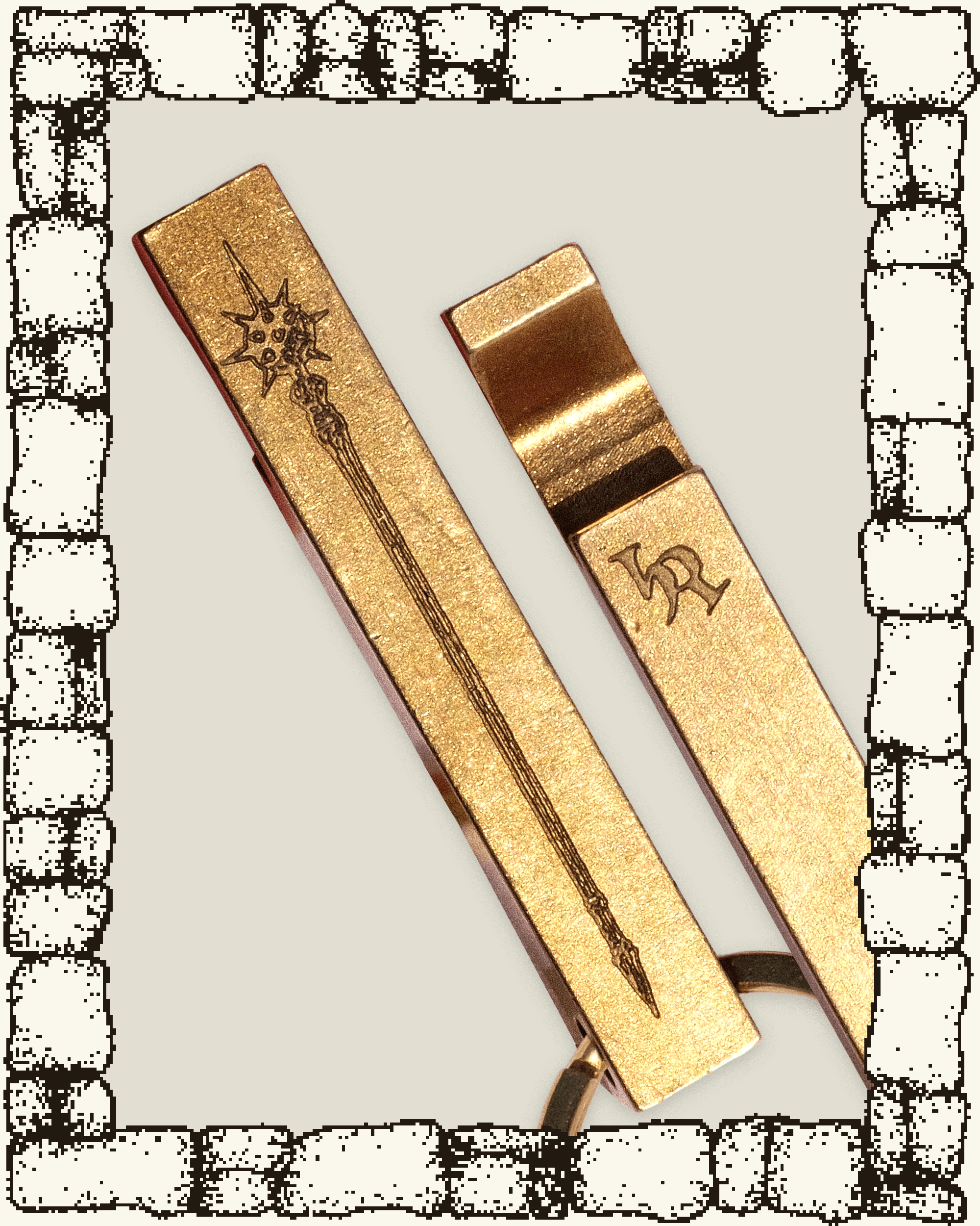 “MACE” BRASS KEYCHAIN BOTTLE OPENER
