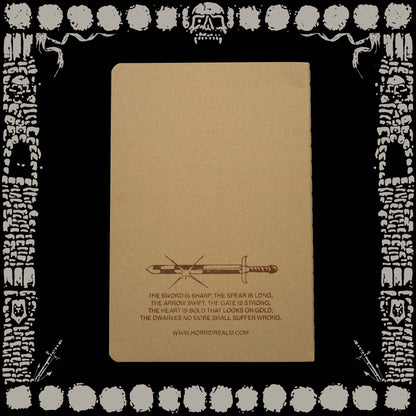 DWARVEN WARRIOR NOTEBOOK & PENCIL SET