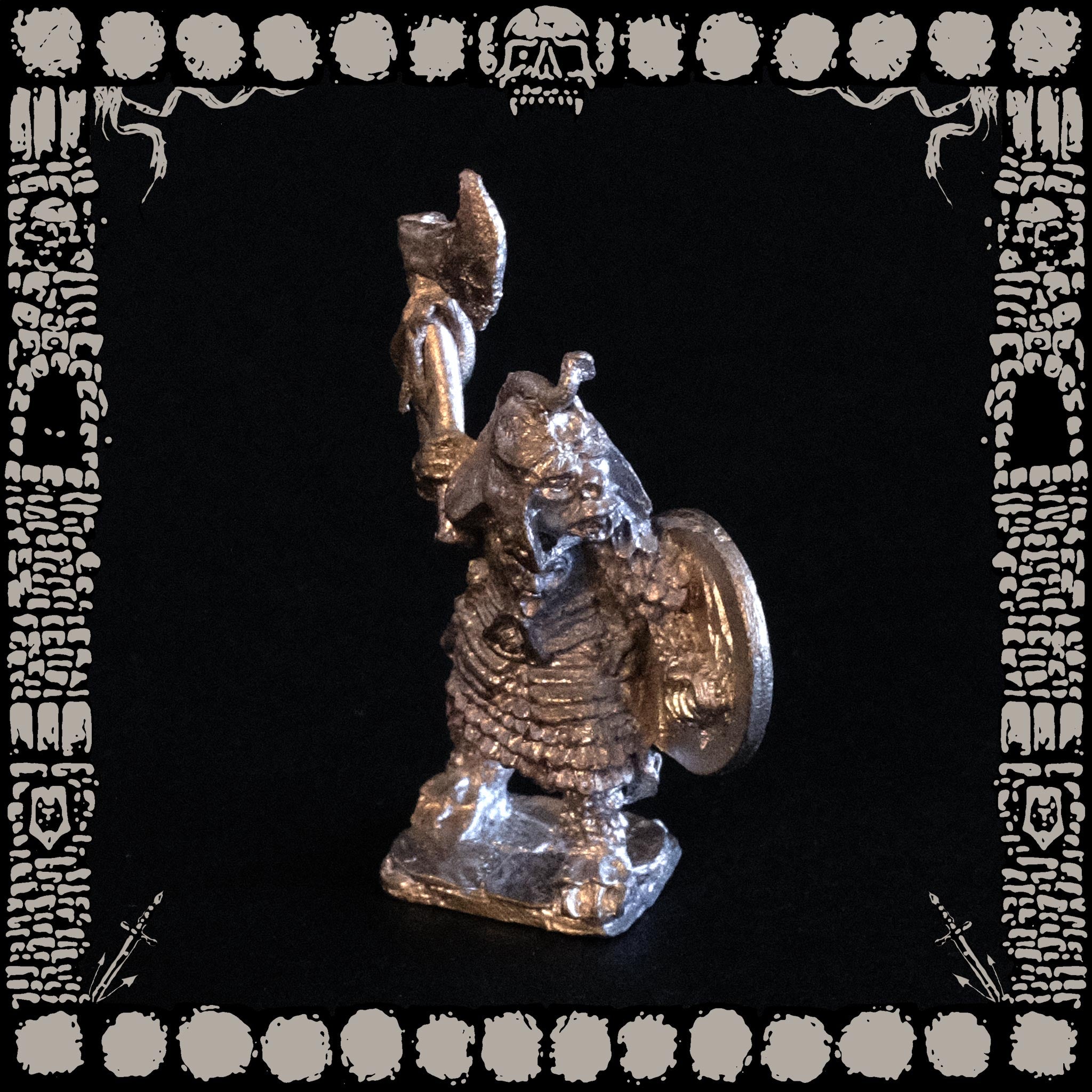 Orc Warrior Custom Painted Pewter Miniature for deals Tabletop