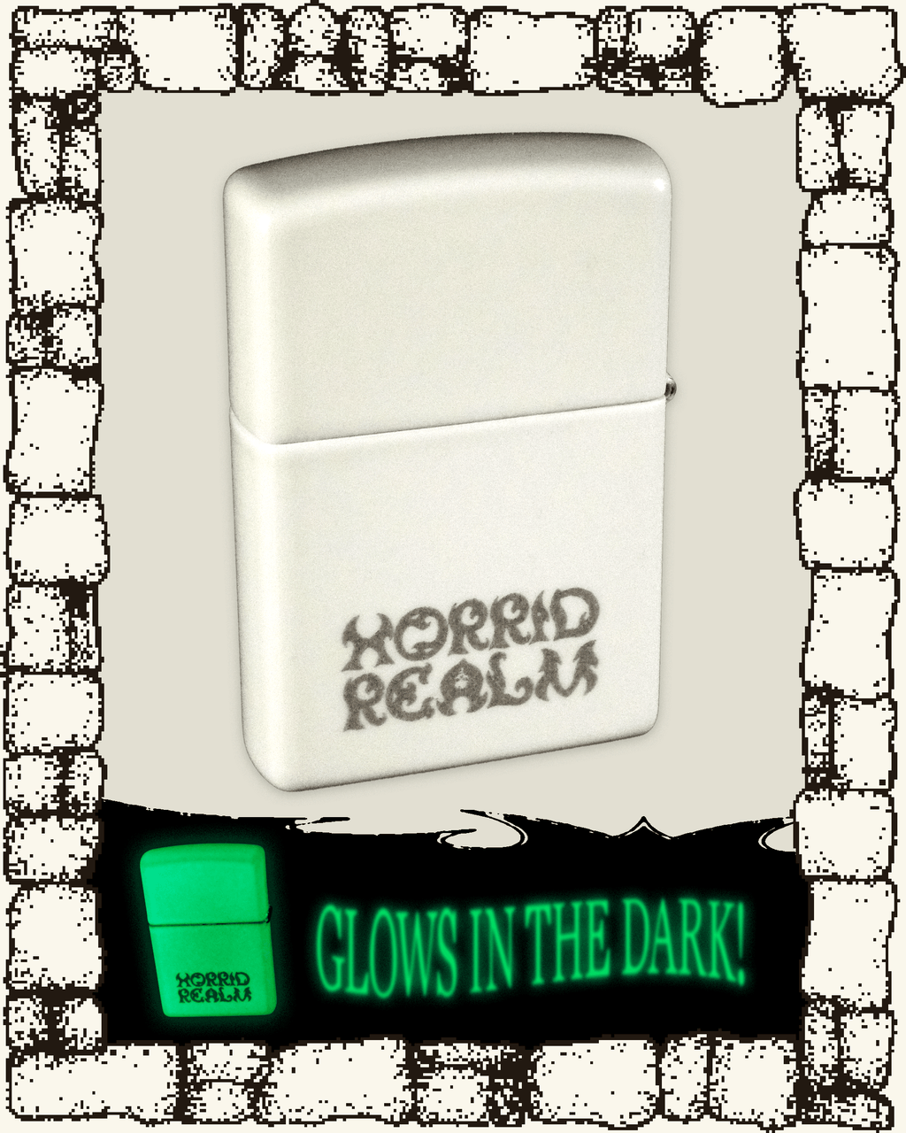 "PALANTIR" Engraved Glow in the Dark Zippo Lighter