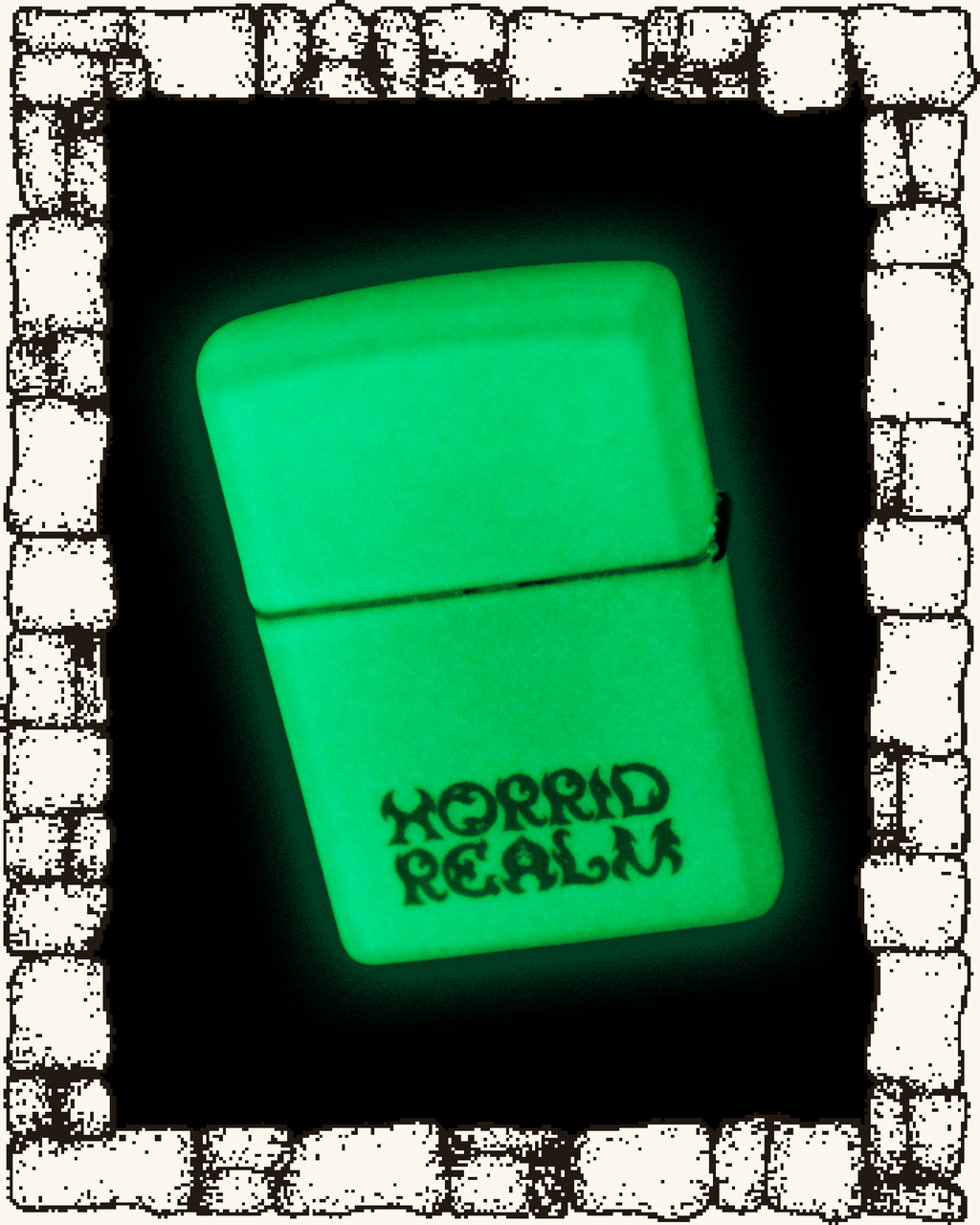 "PALANTIR" Engraved Glow in the Dark Zippo Lighter