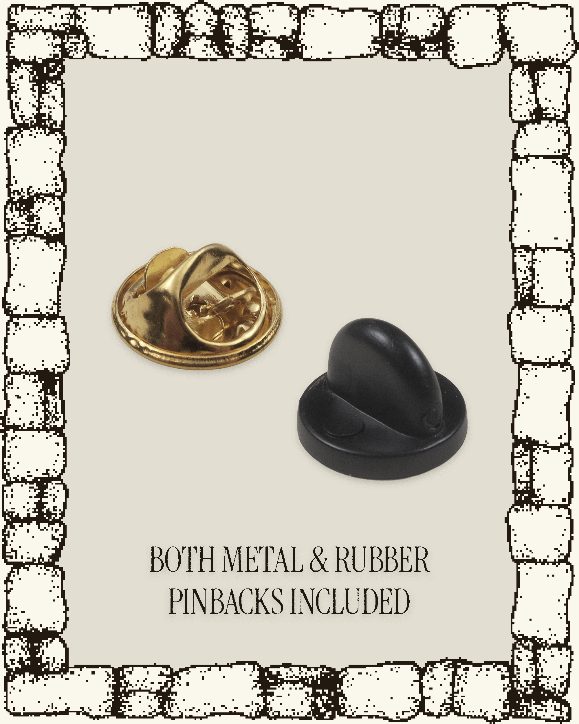 Vintage Round Skull Pin