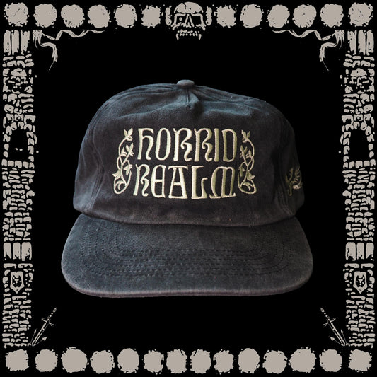 Manuscript Distressed Strapback Hat