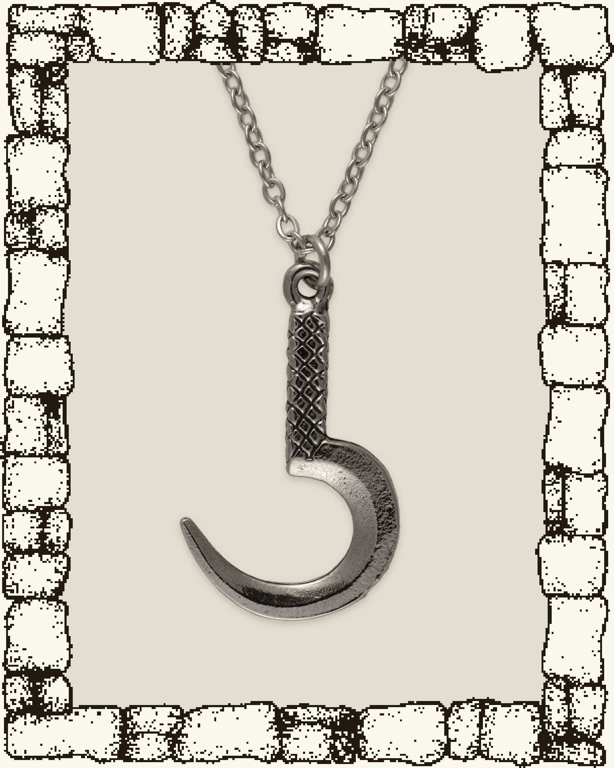 Vintage Sickle Necklace