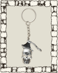 VINTAGE SKULL AXE KEYCHAIN