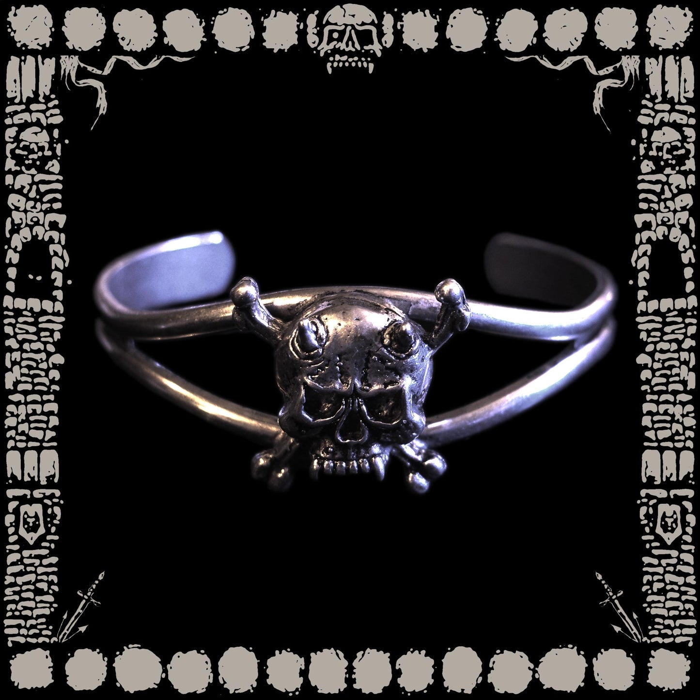 Vintage Skull & Crossbones Bracelet