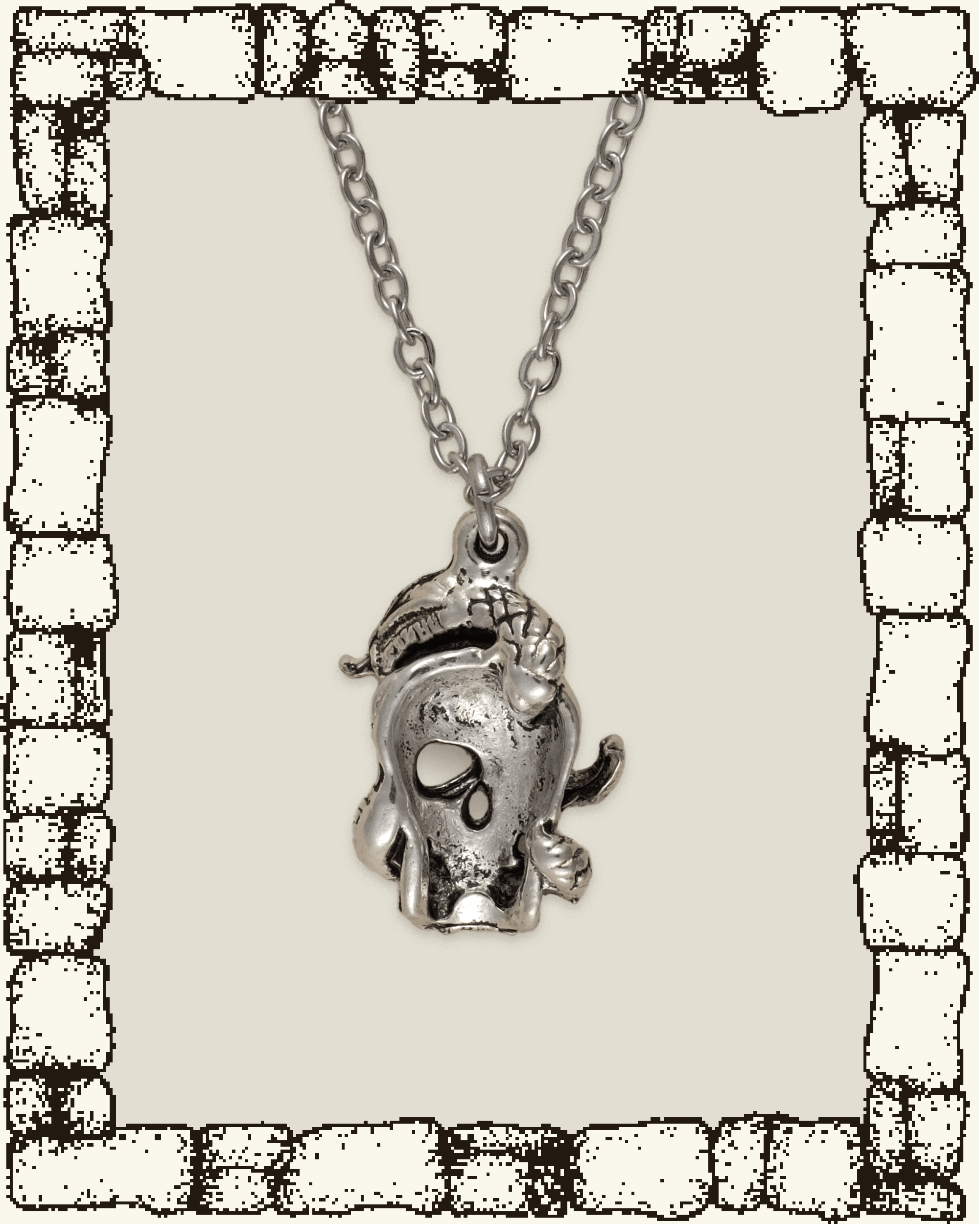 Vintage Serpent Skull Necklace