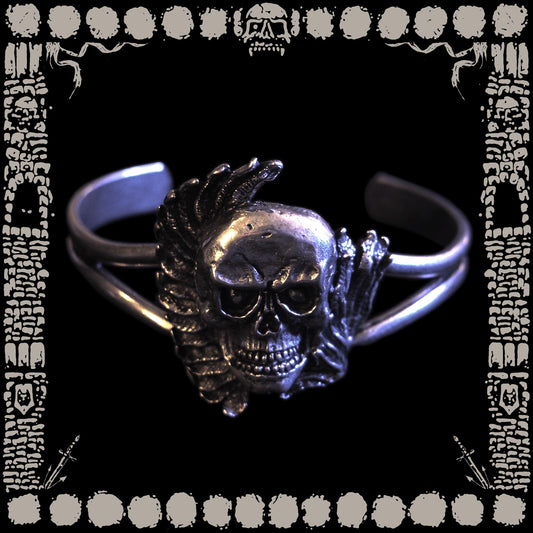 Vintage Winged Skull Bracelet