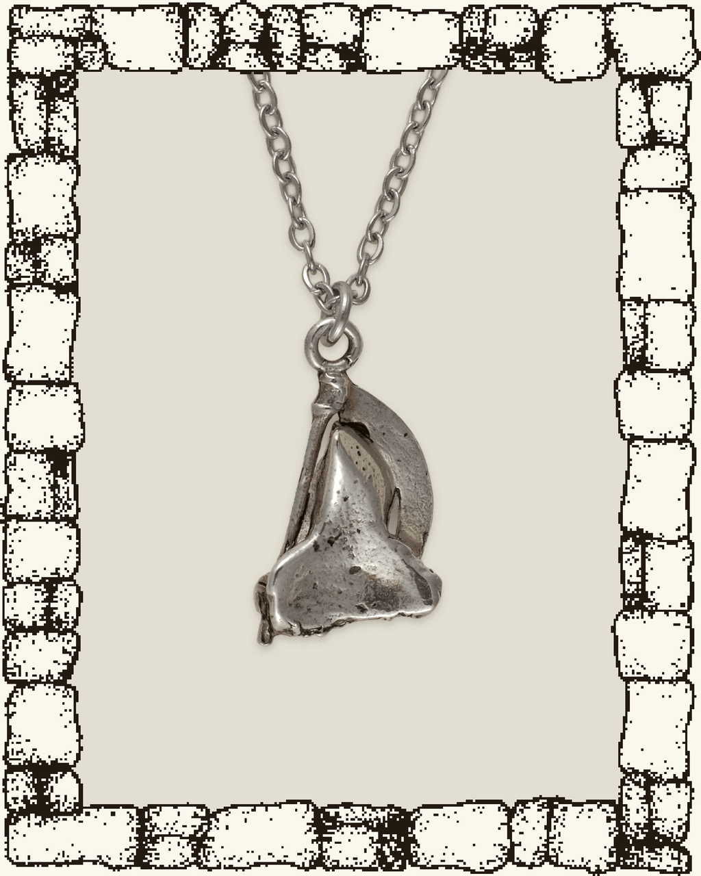 Vintage Grim Reaper Necklace